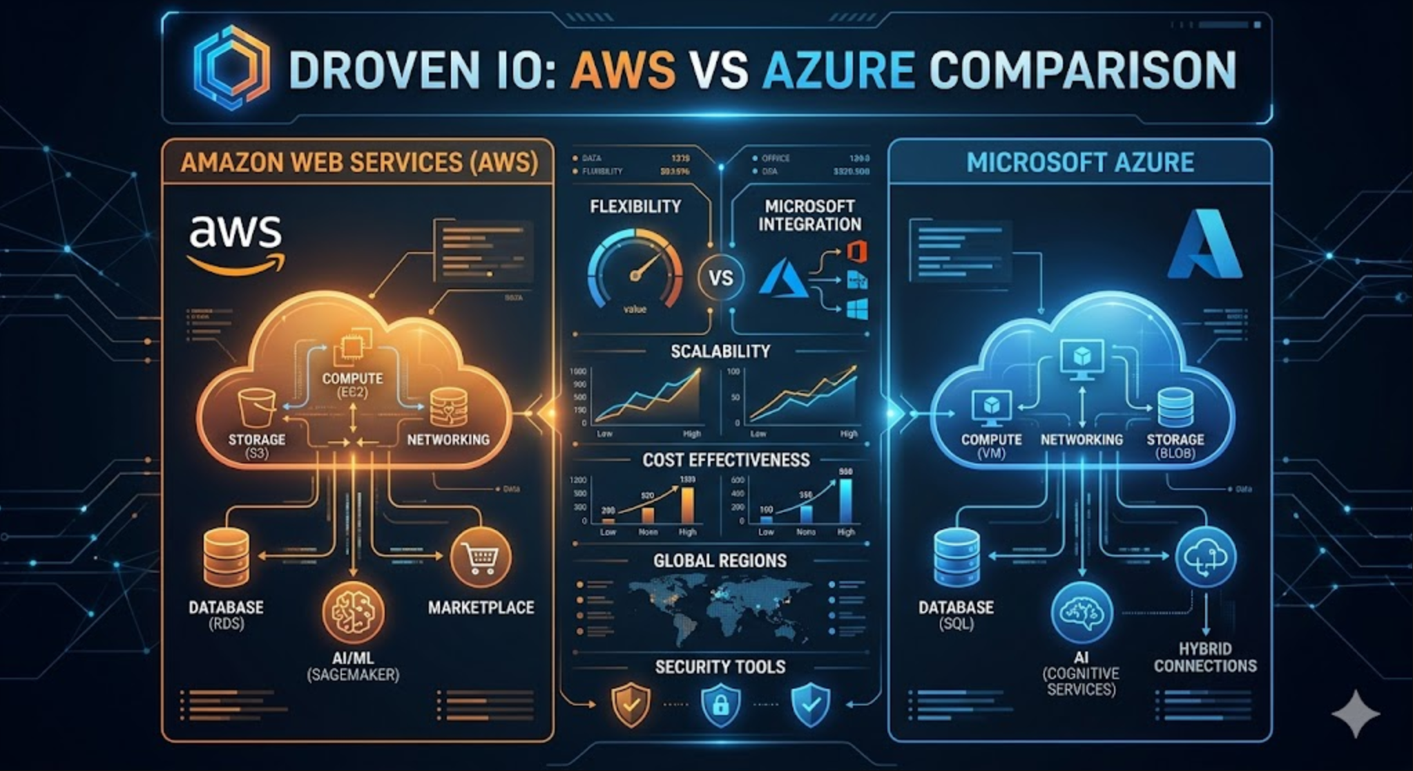 Droven IO AWS VS Azure comparison